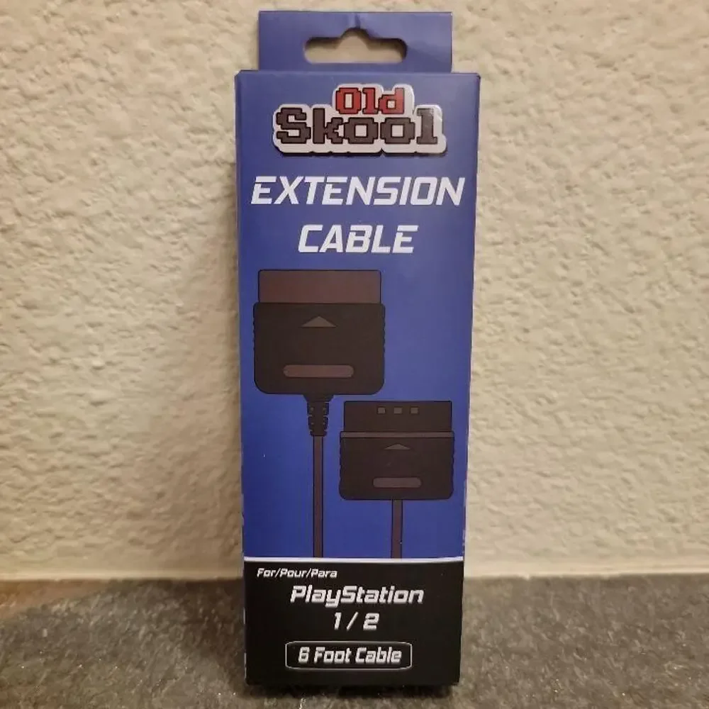 PS1 / PS2 Extension Cable, 6 Ft (NEW) - Old Skool